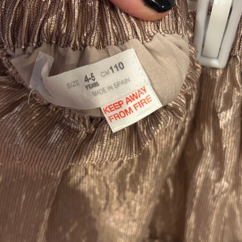Zara Kids Cream Top and Brown Skirt Set - Picture 4 of 8